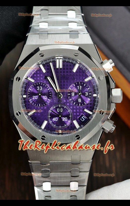 Montre réplique Audemars Piguet Royal Oak 26240 cadran violet Superclone 