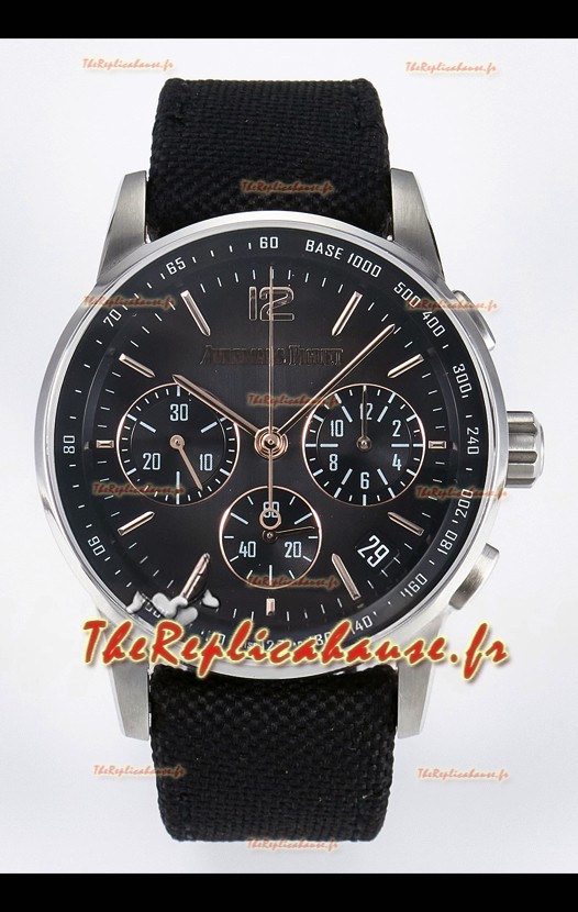 Montre réplique Audemars Piguet CODE 11.59 Chronographe Suisse en Acier 904L Cadran Gris Aiguilles Or