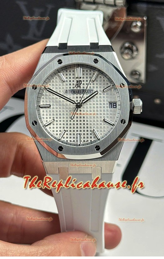Audemars Piguet Royal Oak Super Clone 15500 41MM Cadran blanc Boîtier acier 41MM 