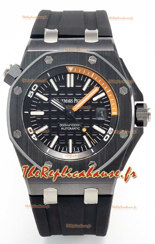 Audemars Piguet Montre Super Clone Royal Oak Offshore en Céramique Cadran Noir Mouvement Cal.3102