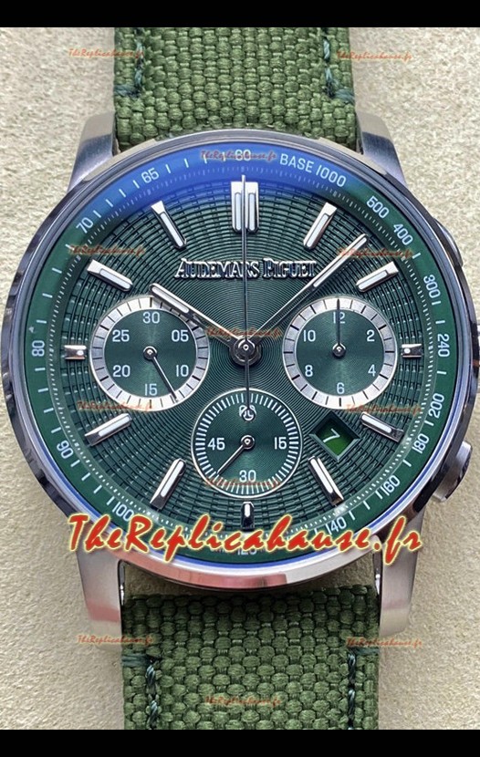 Montre réplique Audemars Piguet CODE 11.59 Chronographe Suisse en Acier 904L Cadran Vert