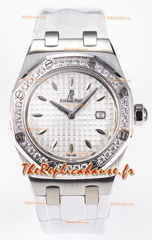 Audemars Piguet Royal Oak 33MM Acier 904L Quartz Cadran Blanc Réplique Montre Suisse