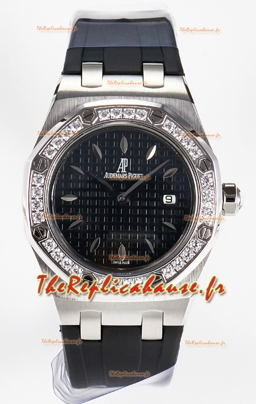 Audemars Piguet Royal Oak 33MM en acier 904L cadran noir Réplique montre Suisse