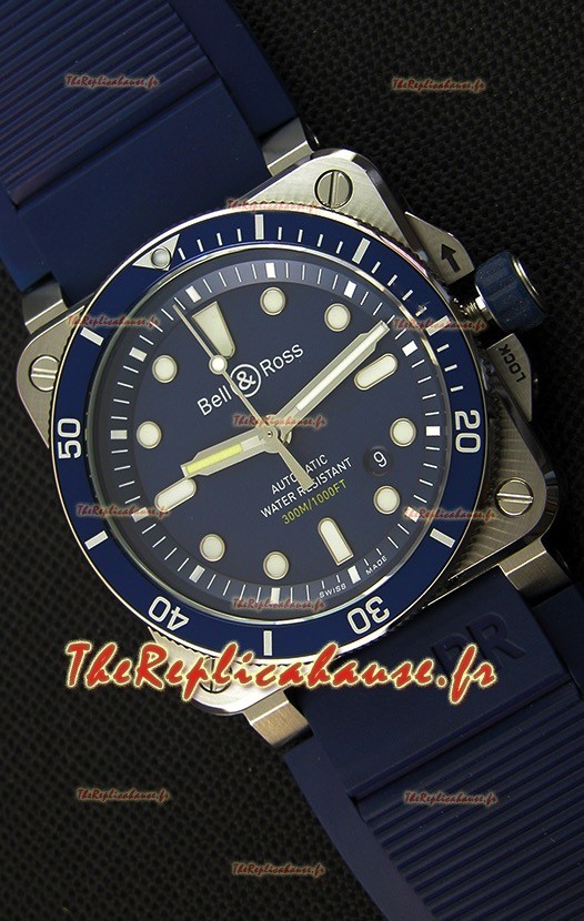 Montre Bell & Ross BR03-92 Suisse bleu de plongée Réplique à l’identique 1:1