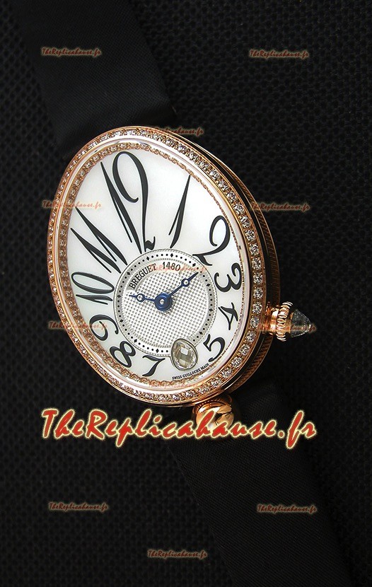 Breguet Reine De Naples Montre Femme Suisse 1:1 Or rose Montre Réplique