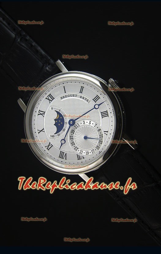 Montre Replica Suisse Breguet Classique en Acier Inoxydable et avec le Phases de Lune