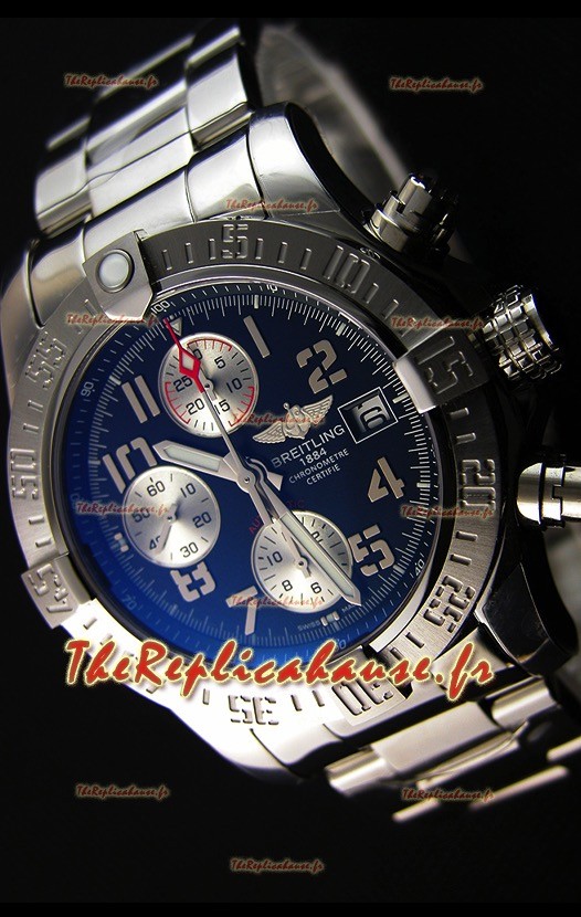 Montre Breitling Avenger à Chronographe Suisse avec Cadran Noir Répliquée à l’identique 1:1