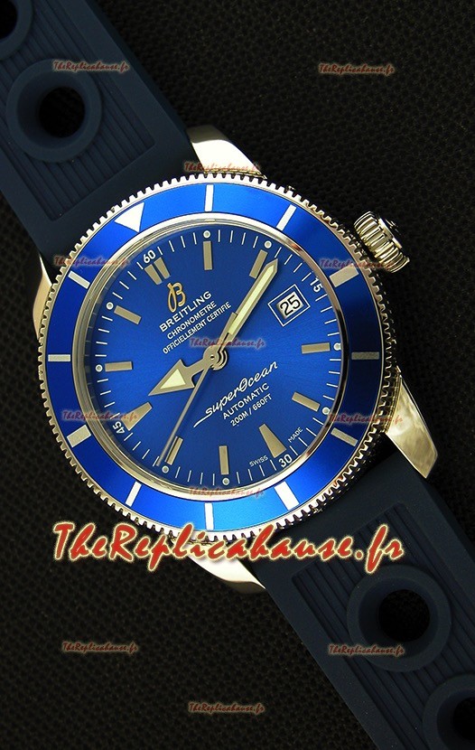 Montre Breitling SuperOcean Heritage II B20 42 mm Suisse cadran bleu Réplique à l’identique - 1:1 Édition miroir