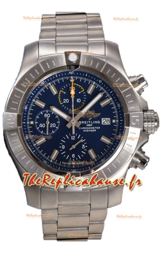 Breitling Avenger Chronograph 45 Cadran bleu Montre réplique 1:1 Suisse 