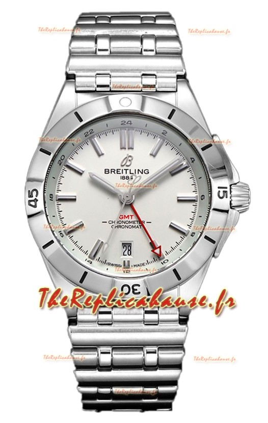 Breitling Chronomat Automatic GMT 40 Cadran Blanc Réplique Suisse 1:1