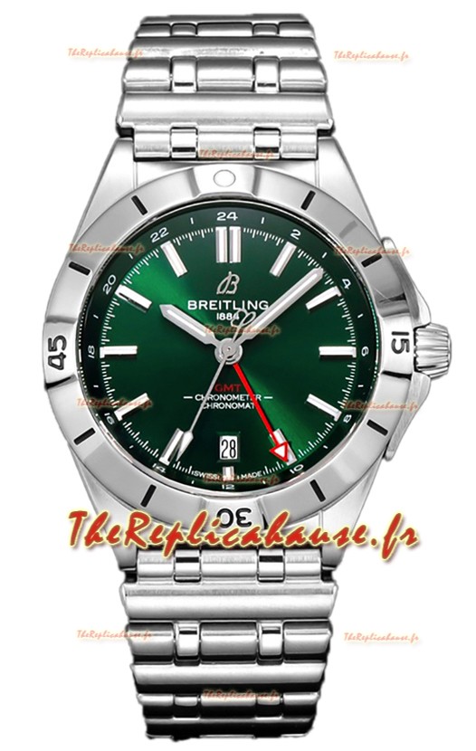 Breitling Chronomat Automatic GMT 40 Cadran vert Montre réplique 1:1 Suisse 