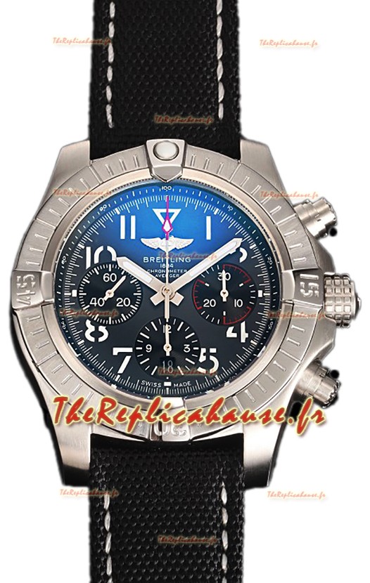 Breitling Avenger Chronograph 45 Cadran noir Montre réplique 1:1 Suisse 