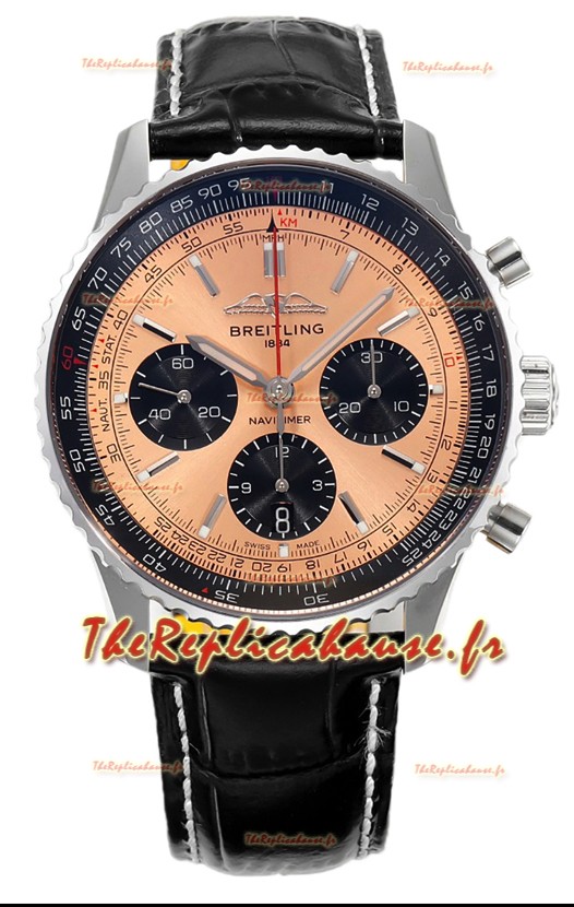 Breitling Navitimer B01 Chronograph 43 Cadran Cuivre - Boîtier Acier 904L Réplique Suisse 1:1 