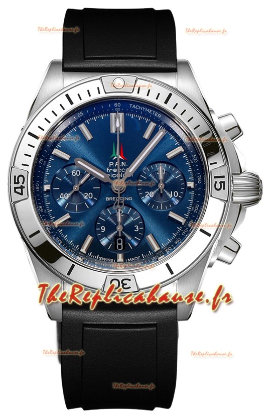 Breitling Chronomat B01 42 Edition Suisse 904L Boîtier Acier Cadran Bleu Réplique 1:1 