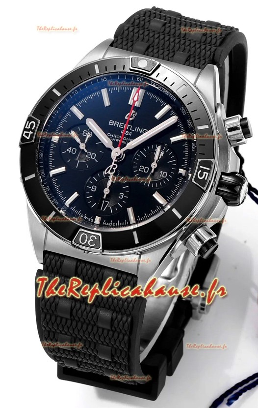 Breitling Chronomat B01 42 Edition Suisse 904L Boîtier Acier Cadran Noir Montre Réplique 1:1 