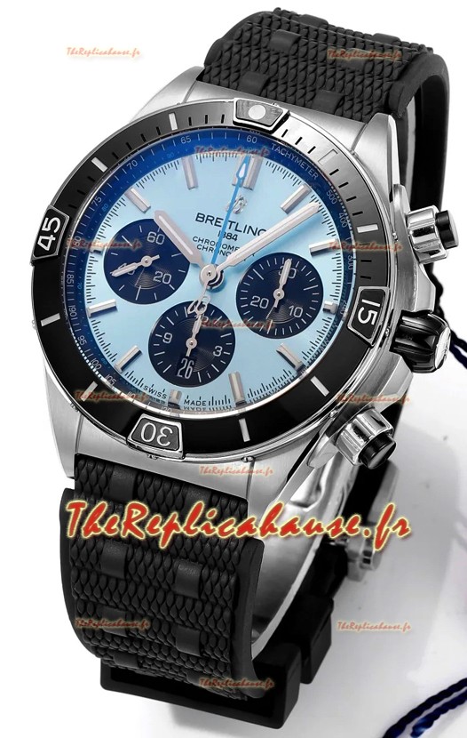 Breitling Chronomat B01 42 Edition Swiss 904L Boîtier acier Cadran bleu Montre réplique 1:1