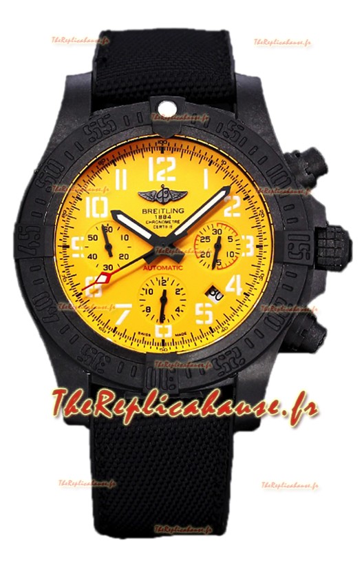 Breitling Avenger Hurricane Chronographe Cadran Jaune Montre Réplique 1:1 Suisse 