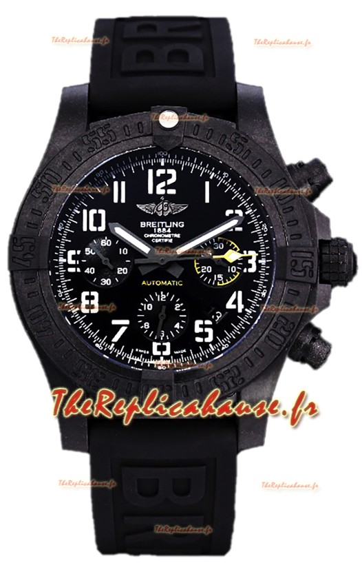 Breitling Avenger Hurricane Chronographe Cadran noir - Revêtement DLC Réplique Montre Suisse 