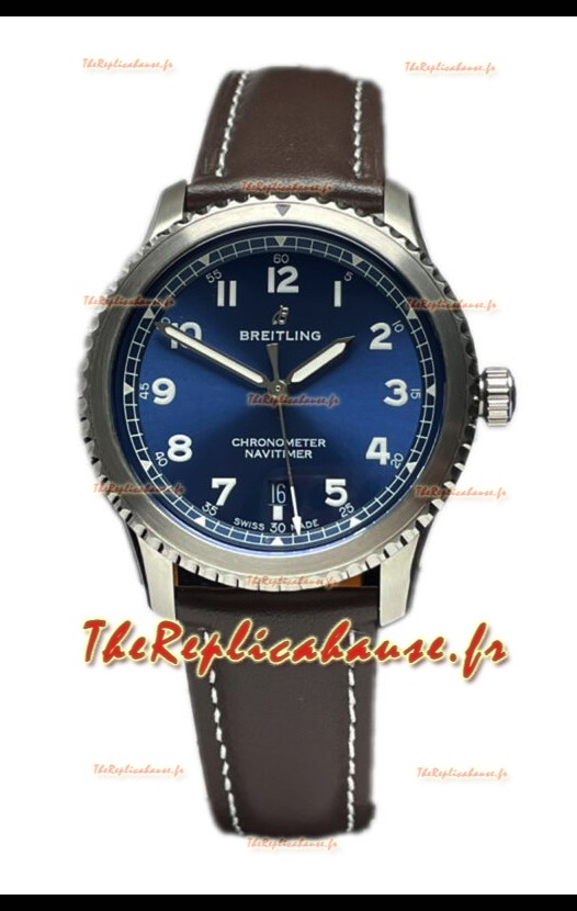 Breitling Navitimer Aviator 8 Automatic 41 Cadran bleu Montre réplique 1:1 suisse 
