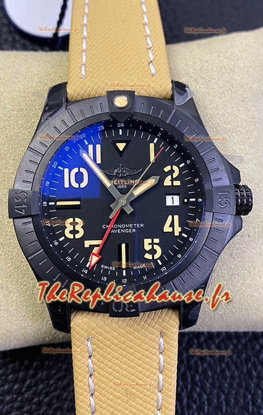 Breitling Avenger GMT 45V32395101B1X1 Réplique Suisse 1:1 Miroir - Boîtier titane