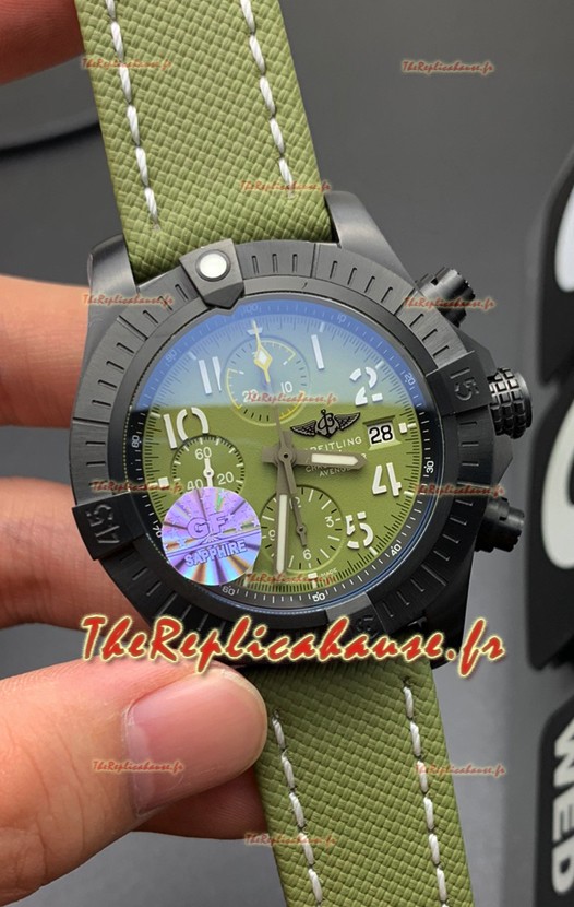 Breitling Avenger Chronograph 45 Night Mission Montre suisse réplique miroir 1:1