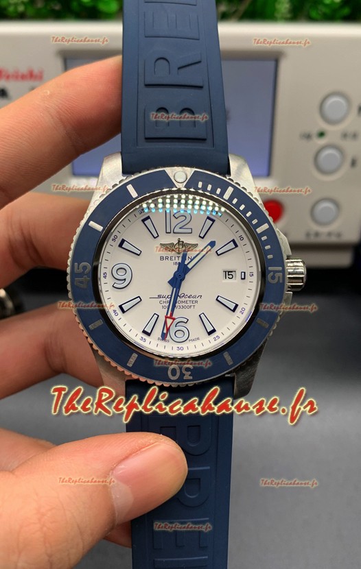Breitling Superocean Automatic 44 en acier - Cadran bleu Réplique 1:1