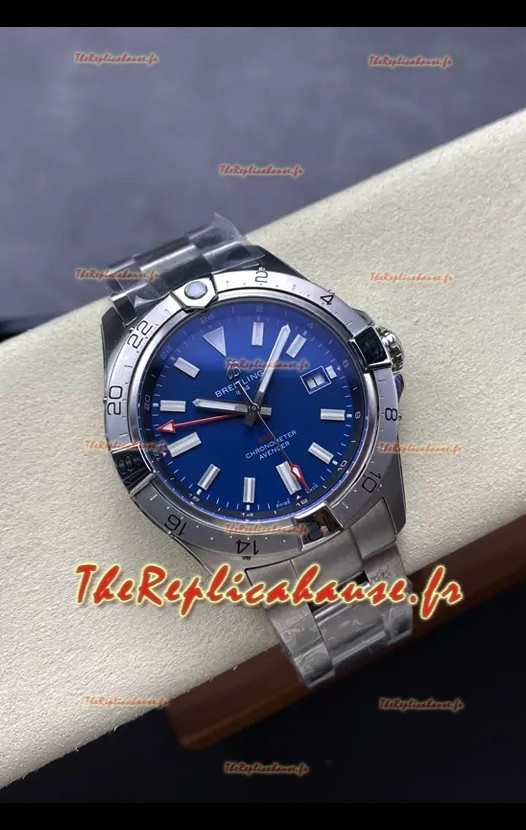 Breitling Avenger GMT Automatic 44 Montre Suisse 1:1 Réplique super Clone - Cadran bleu 