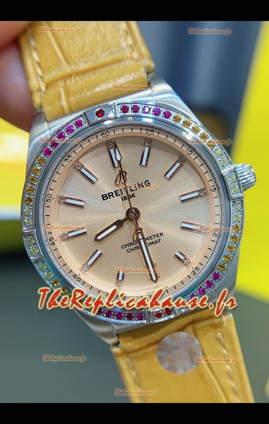 Breitling Chronomat Automatic 36MM Montre Suisse 1:1 Réplique Boîtier Acier