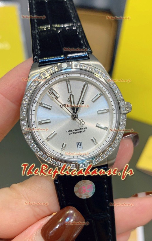 Breitling Chronomat Automatic 36MM Montre Suisse 1:1 Réplique Boîtier acier