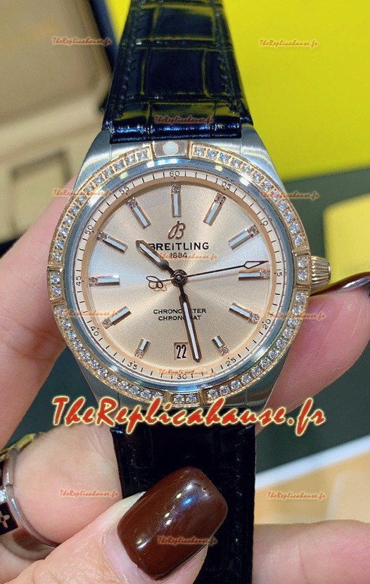 Breitling Chronomat Automatic 36MM Montre Suisse 1:1 Réplique Boîtier acier