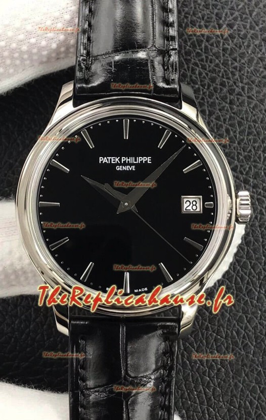 Patek Philippe Calatrava 5227G-001 Cadran noir 1:1 Miroir Réplique Suisse Boîtier acier