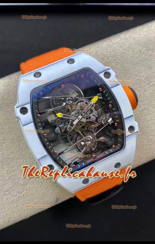 Réplique de Montre Richard Mille RM027-02 Rafael Nadal Véritable Tourbillon Mouvement 1:1 Miroir