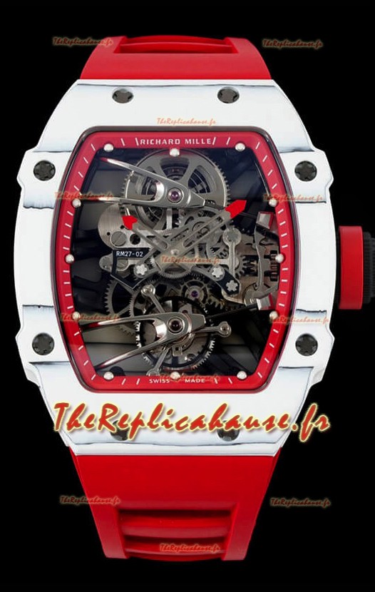 Richard Mille RM027-02 Rafael Nadal Réplique de Montre Tourbillon Véritable Mouvement 1:1 Miroir