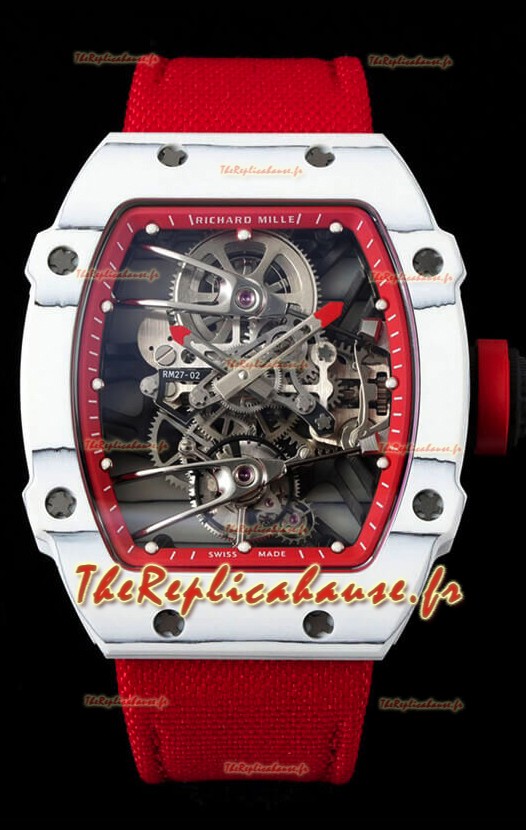 Richard Mille RM027-02 Rafael Nadal Réplique de Montre Tourbillon Authentique Mouvement 1:1 Miroir
