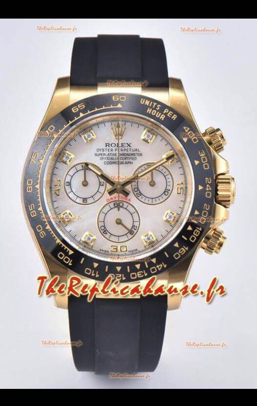 Rolex Cosmograph Daytona 116518LN-0037 Or jaune Mouvement Original Cal.4130 - Montre en acier 904L