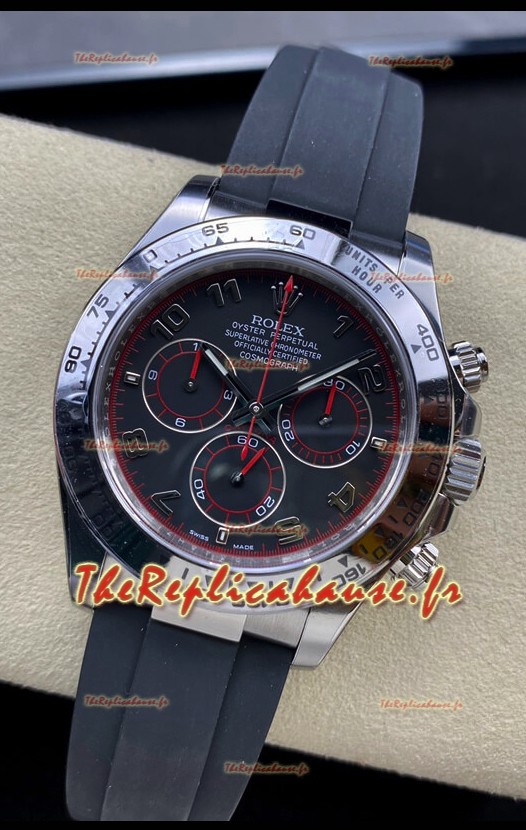 Montre Rolex Cosmograph Daytona 116509 Mouvement Cal.4130 à cadran noir - Acier 904L