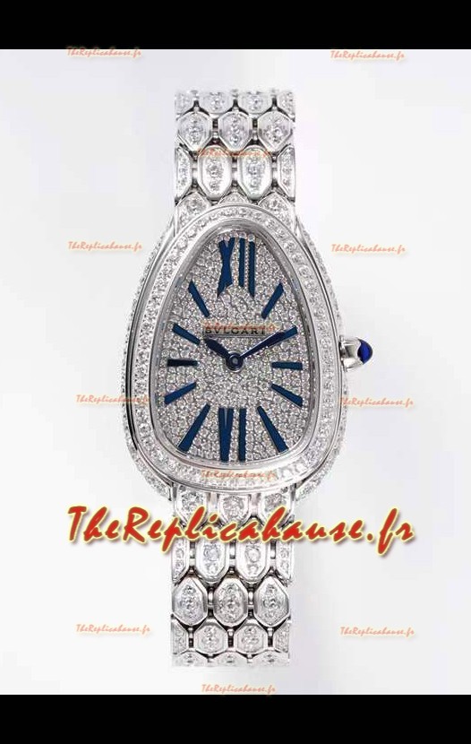 Bvlgari Serpenti Seduttori Edition Montre en diamants Boîtier acier - Réplique 1:1