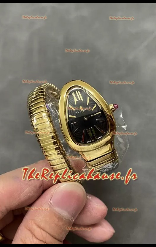 Bvlgari Serpenti Edition Montre boîtier or jaune en qualité miroir 1:1