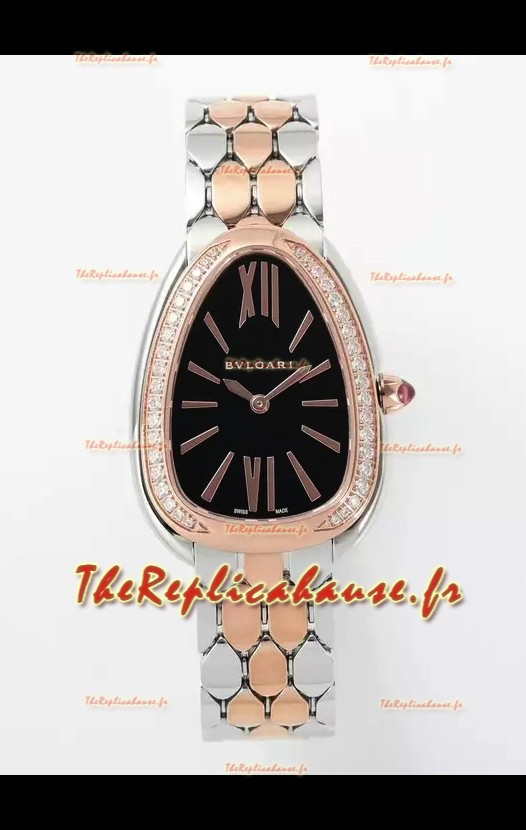 Bvlgari Serpenti Seduttori Edition en or rose bicolore Montre Super Clone
