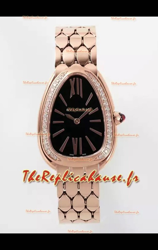 Bvlgari Serpenti Seduttori Edition en Boîtier Or Rose Montre Super Clone