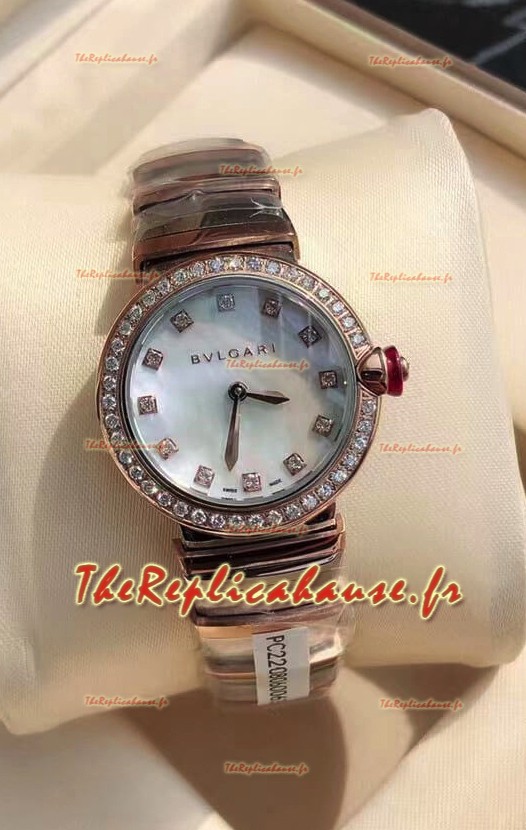 Montre Bvlgari LVCEA Edition en acier or rose bicolore - Réplique 1:1