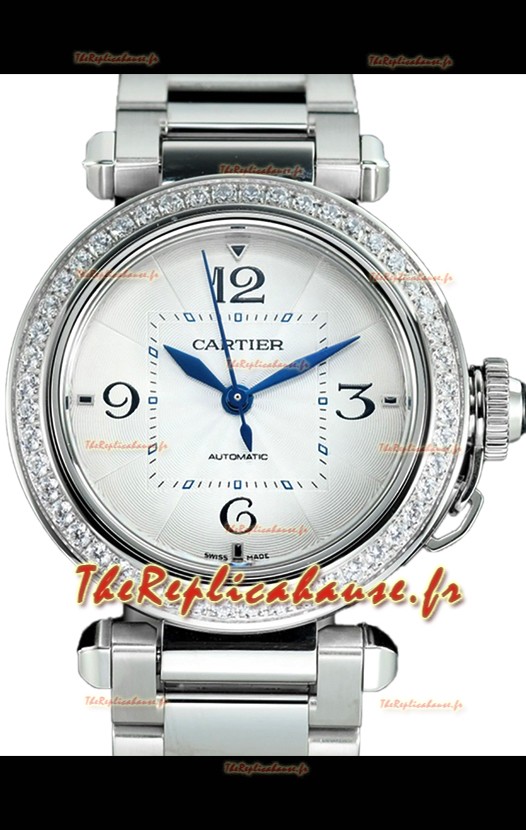 Pasha De Cartier Montre réplique 1:1 automatique suisse 35MM en acier inoxydable 