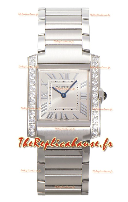 Cartier Tank Francaise Acier inoxydable Suisse Quartz Réplique Montre 25.70MM
