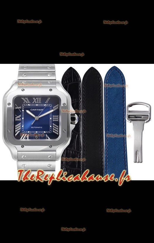 Montre Cartier "Santos De Cartier" Hommes XL 1:1 Réplique avec boitier en acier 904L 