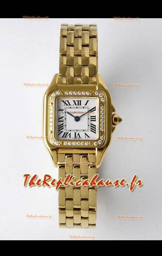 PANTHERE de Cartier Edition 22mm Miroir 1:1 Montre Suisse Or Jaune Boîtier