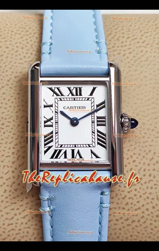 Cartier Tank Solo Montre suisse à quartz avec boîtier en acier inoxydable 