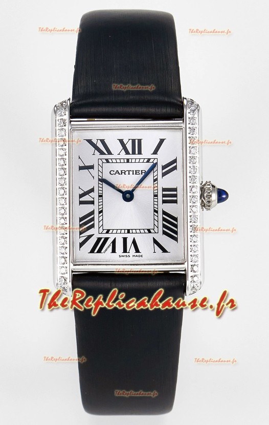 Tank Must Montre Cartier Super Clone Edition 33,7MM en Acier Cadran Blanc 