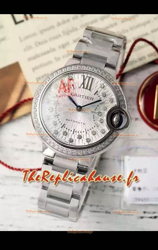 Ballon De Cartier Automatique Suisse 1:1 Qualité Miroir 33MM en acier inoxydable