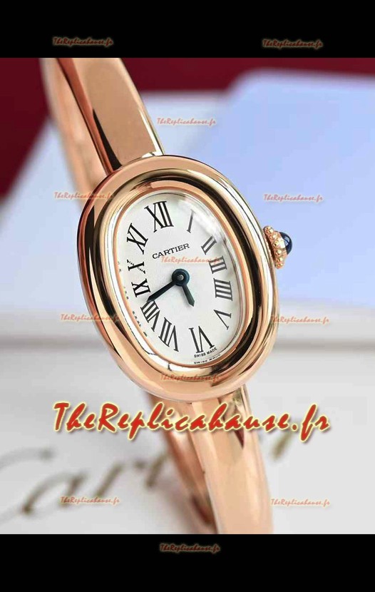 Baignoire De Cartier Or Rose Montre 1:1 Super Clone suisse Quartz
