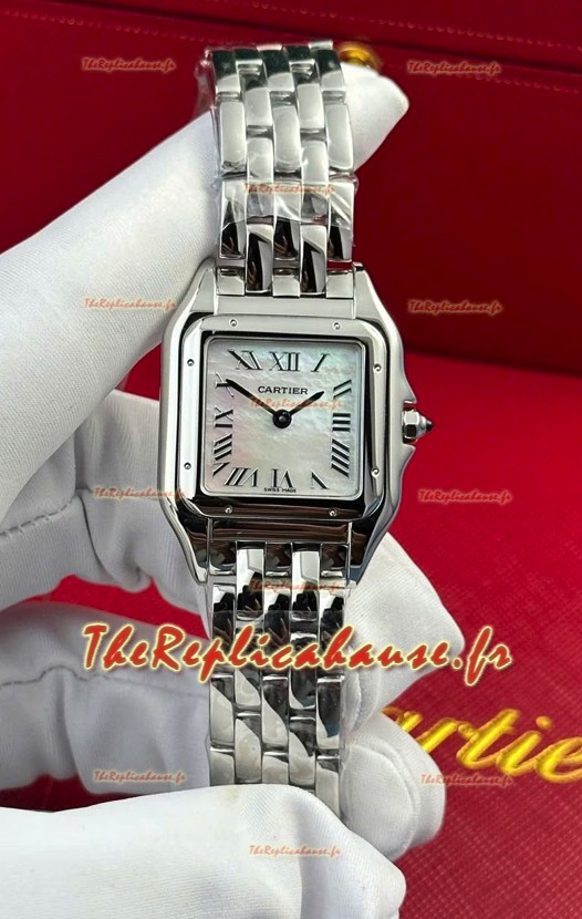 PANTHERE de Cartier Edition 27mm Cadran Perle Montre Suisse Miroir 1:1 Boîtier Acier